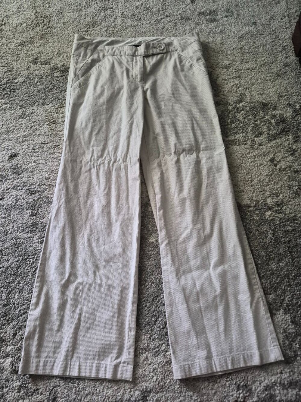 Cartonnier 6 Tan Straight Leg Classic Work Business Stretch Low Ride Pants